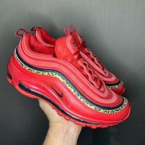 NIKE AIR MAX 97 RED LEOPARD PRINT